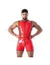 Latex Full Zip Body second skin red