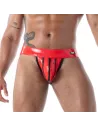 Zipped Jock Latex Second Skin Red