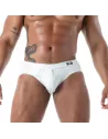 Bottomless Brief Latex Second Skin White