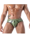 Bottomless Briefs Latex Khaki