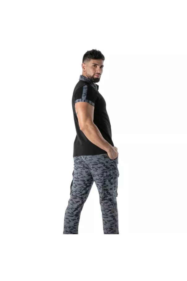 Camo Polo Black