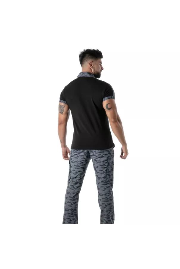 Camo Polo Black