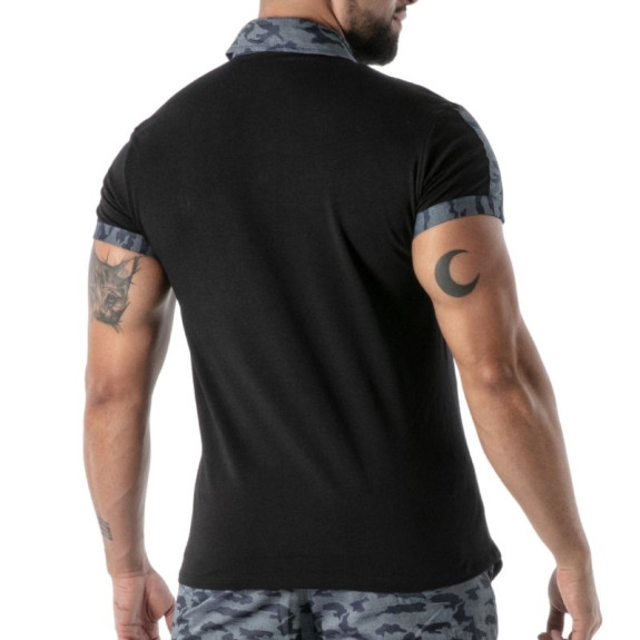 Camo Polo Black