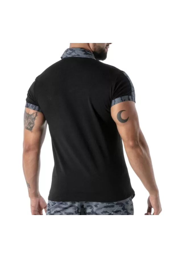 Camo Polo Black
