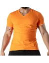 Colorful V T-shirt Orange