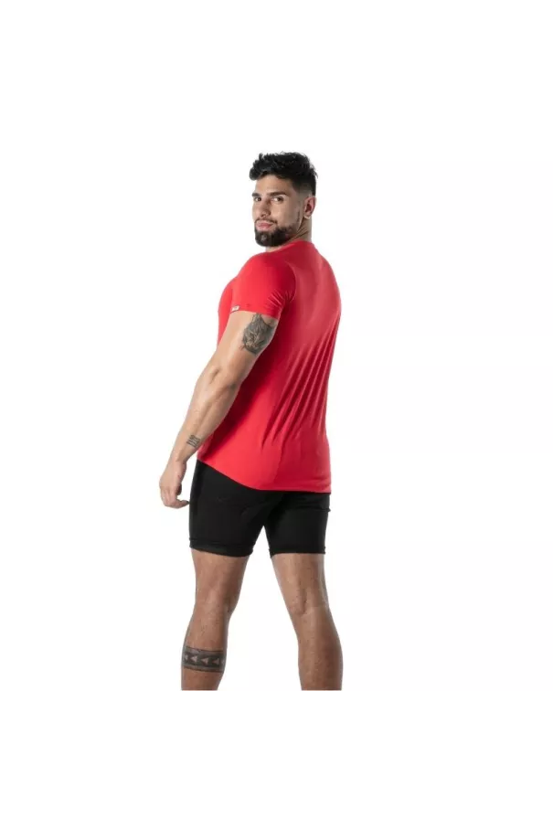 Red V-Neck Colored T-Shirt - Men's Casualwear & Style | TOF Paris