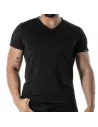 Colorful V T-shirt Black