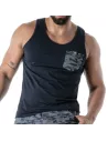 Navy Camo Tank Top Blue
