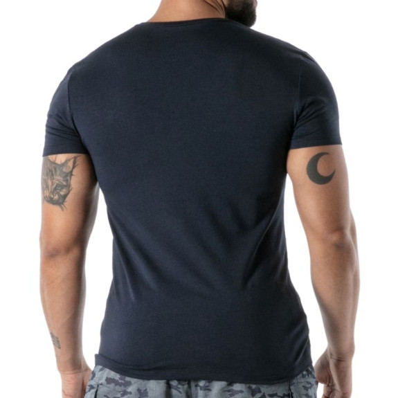 Navy Blue Polo T-Shirt - Men's Casual & French Craftsmanship | TOF Paris