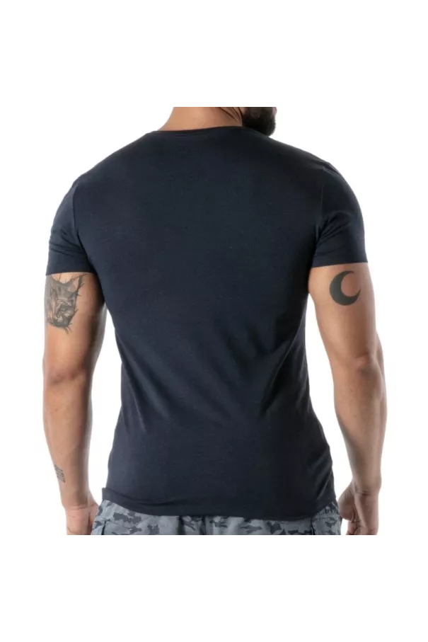 Navy Blue Polo T-Shirt - Men's Casual & French Craftsmanship | TOF Paris