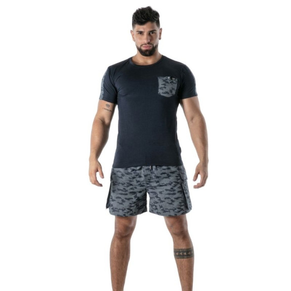 Navy Blue Polo T-Shirt - Men's Casual & French Craftsmanship | TOF Paris