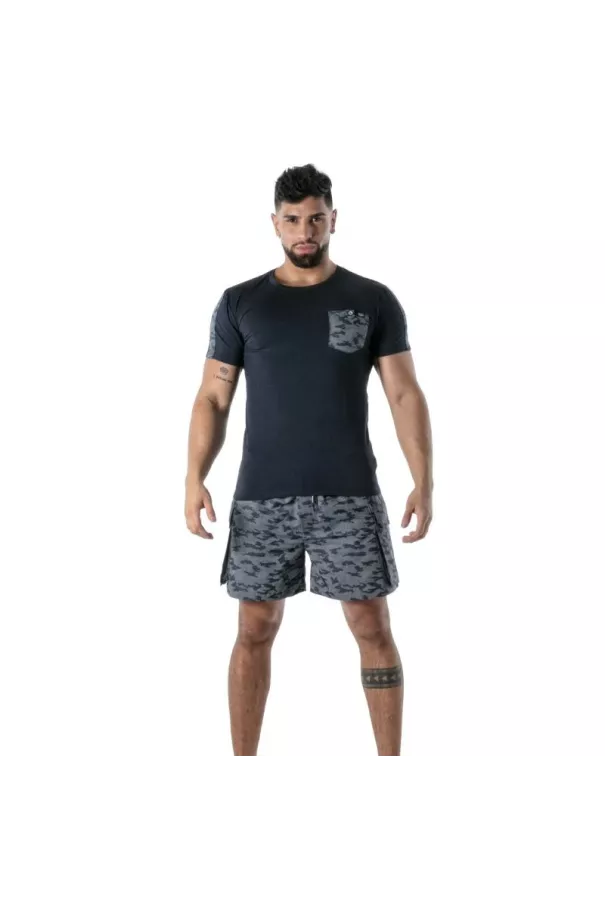 Navy Blue Polo T-Shirt - Men's Casual & French Craftsmanship | TOF Paris