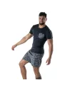 T-Shirt Camo Navy Blue