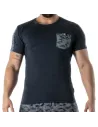 T-Shirt Camo Navy Blue