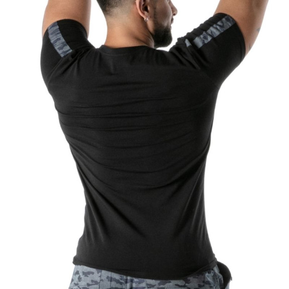 T-Shirt Camo Black