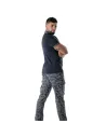 Camo Polo Navy