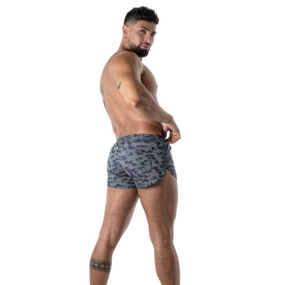 Camo retro pocket Short Blue