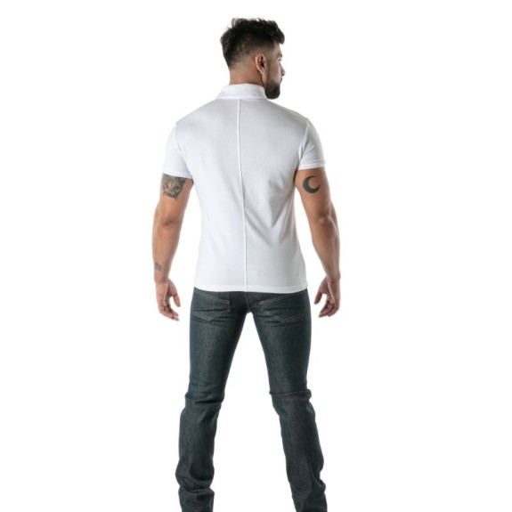 Soft White Cotton Polo - Men's Casual & Polo Shirt | TOF Paris