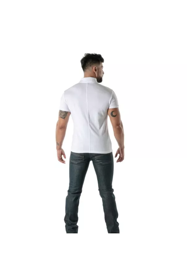 Soft White Cotton Polo - Men's Casual & Polo Shirt | TOF Paris