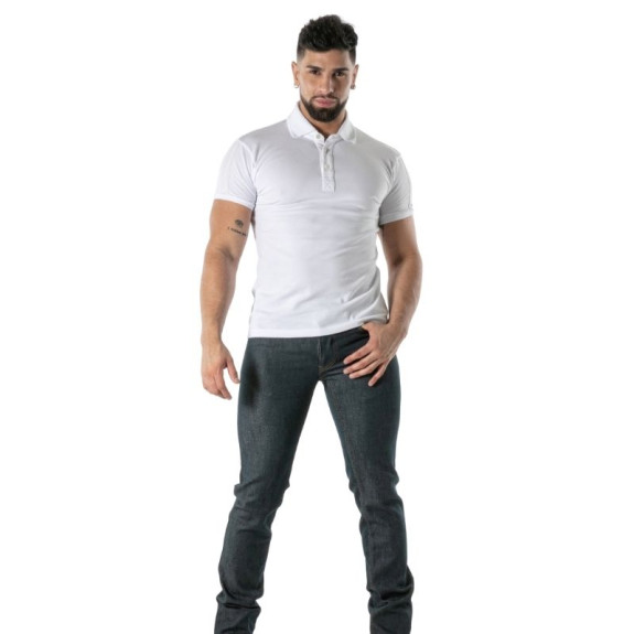 Soft White Cotton Polo - Men's Casual & Polo Shirt | TOF Paris