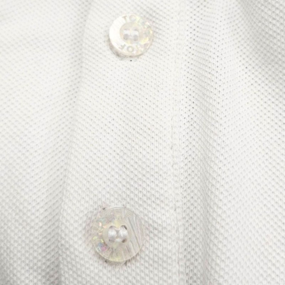 Soft White Cotton Polo - Men's Casual & Polo Shirt | TOF Paris