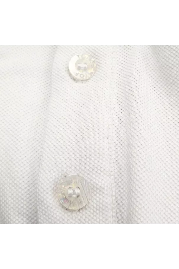Soft White Cotton Polo - Men's Casual & Polo Shirt | TOF Paris
