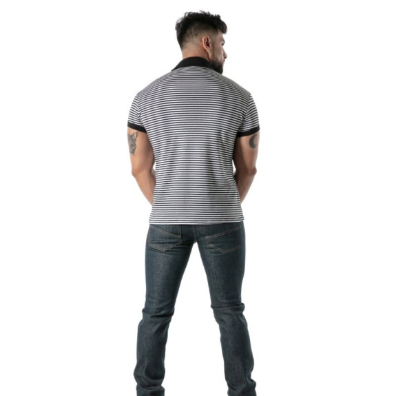 Sailor Stripe Polo Navy Blue