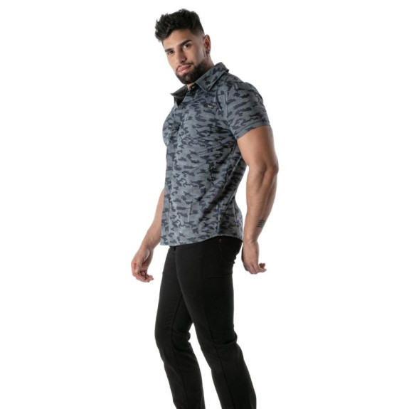 Camo Short sleeves shirt Blue