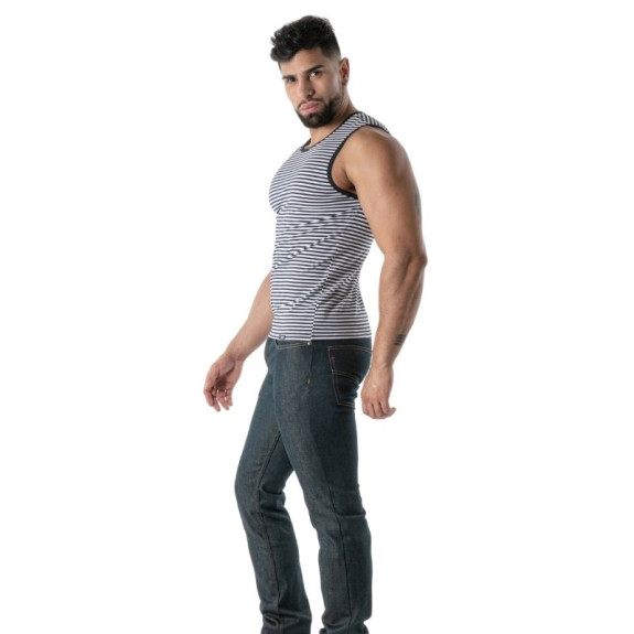 Sailor Stripe Tank Top Navy Blue