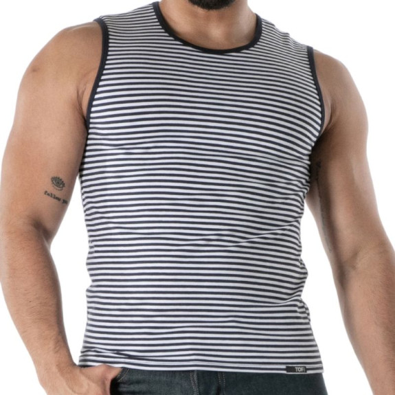 Sailor Stripe Tank Top Navy Blue