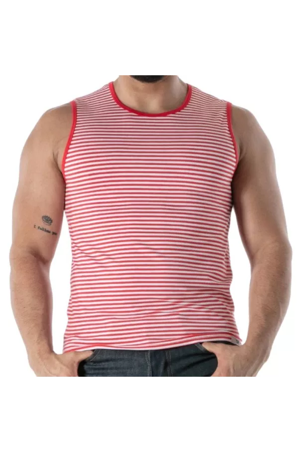 Red Striped Tank Top