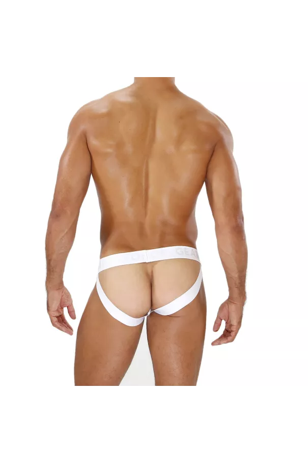 Alpha Jockstrap Navy/Blanc