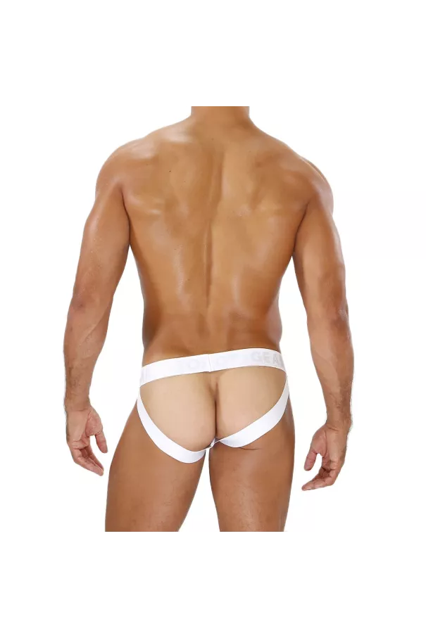 Alpha Jockstrap Khaki/White