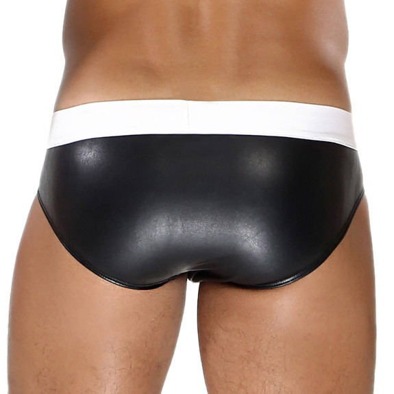 Fetish Brief Black n White