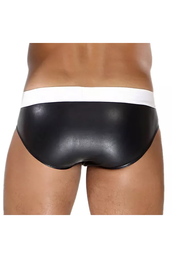 Fetish Brief Black and White