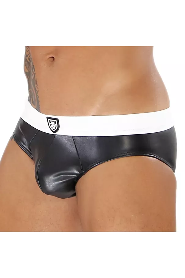 Fetish Brief Black and White