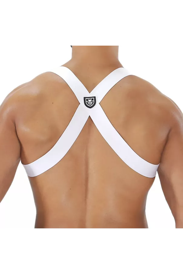Party Boy Elastic Harness White