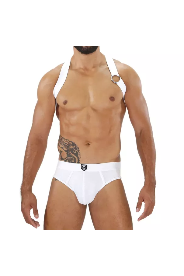 Party Boy Elastic Harness White