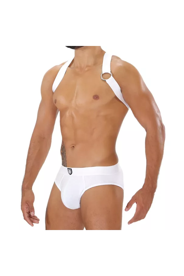 Party Boy Elastic Harness White