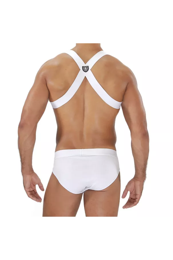 Party Boy Elastic Harness White