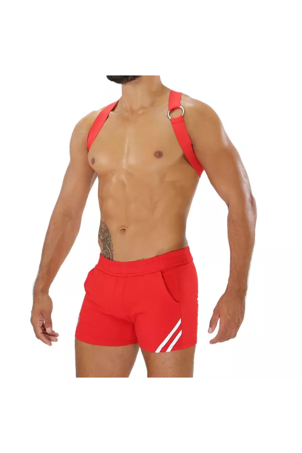 Harness - Red - Mens - Red Short - Sideways