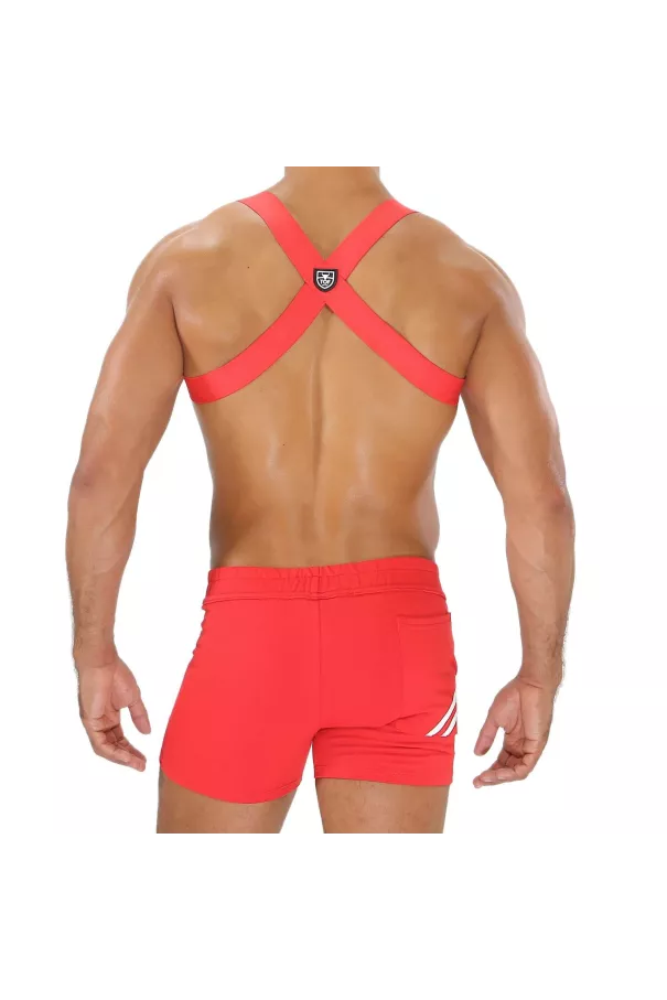 Harness - Red - Mens - Back