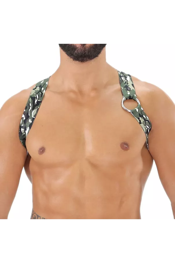 Party Boy Elastic Harness Khaki Camo