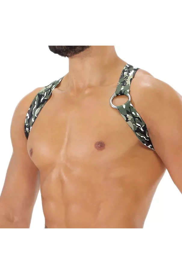 Party Boy Elastic Harness Khaki Camo