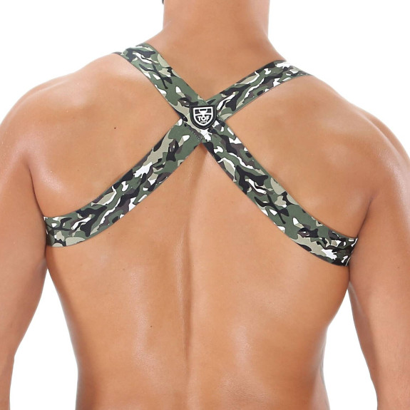Party Boy Elastic Harness Khaki Camo