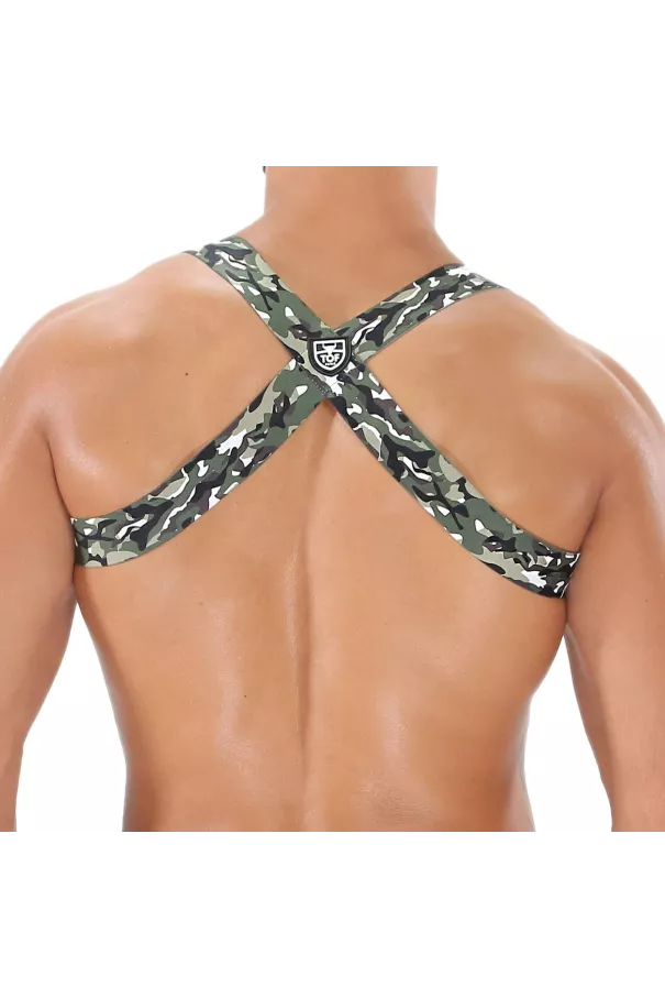 Party Boy Elastic Harness Khaki Camo