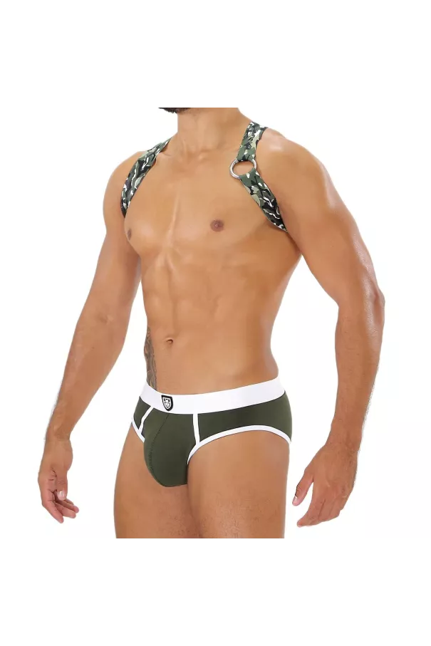 Party Boy Elastic Harness Khaki Camo