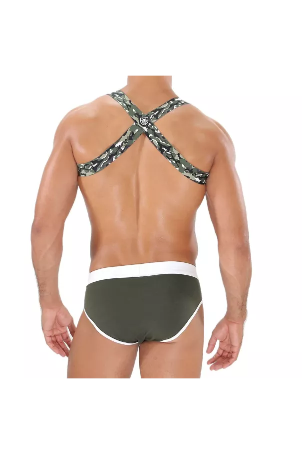 Party Boy Elastic Harness Khaki Camo