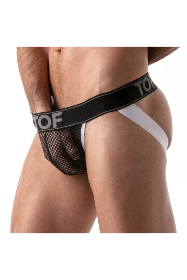 Mesh Jock Black-white