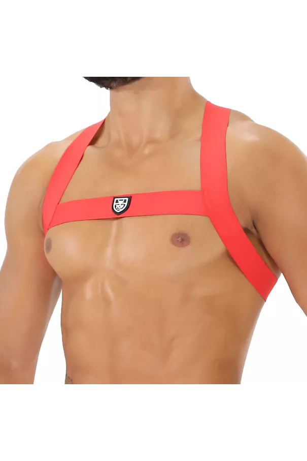 Fetish Elastic harness Red